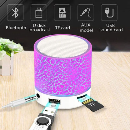 Mini Portable| Rechargeable Speaker with Mutli-color Light.